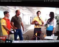 Snídaně s Novou a Rádio Hey o Tour de France na koloběžce | 28.08. 2012